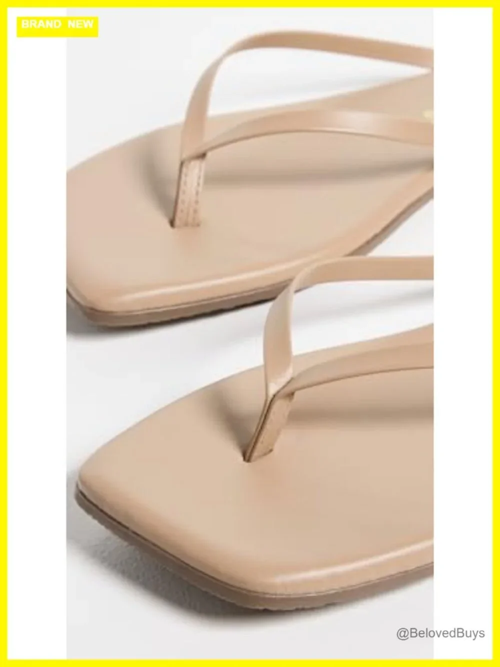 Rubber Sole Cushioned Footbed Square Toe Slide Sandals Slip On